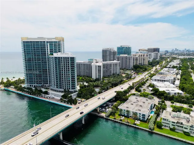 a view of a city with ocean