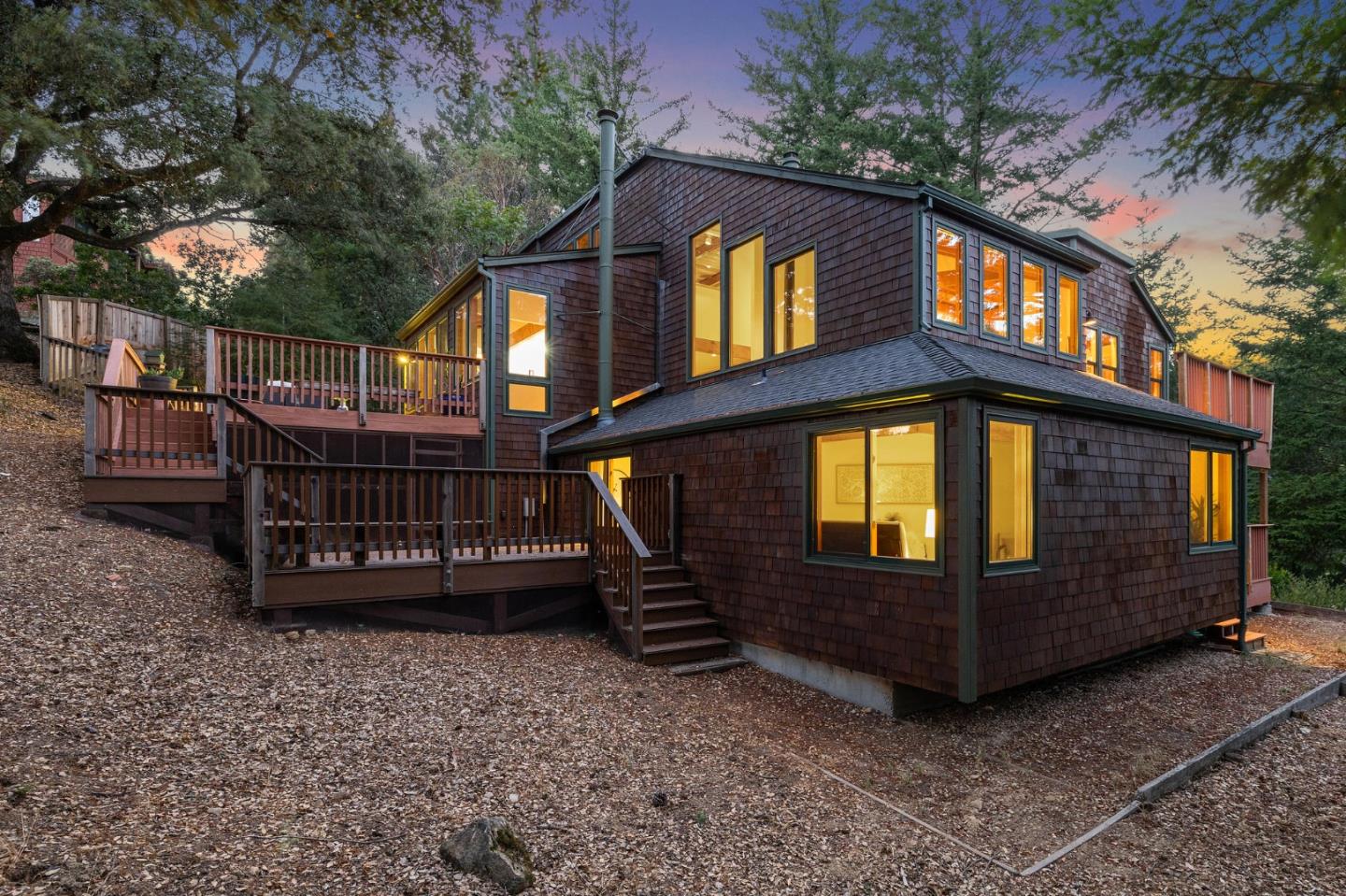 22114 Miller Ridge Road Los Gatos, CA 95033 - Photo 90 of 100 a view of a house with a yard