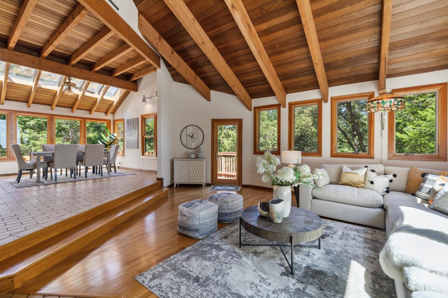 22114 Miller Ridge Road Los Gatos, CA 95033 - Photo 9 of 100 a living room with furniture and a large window