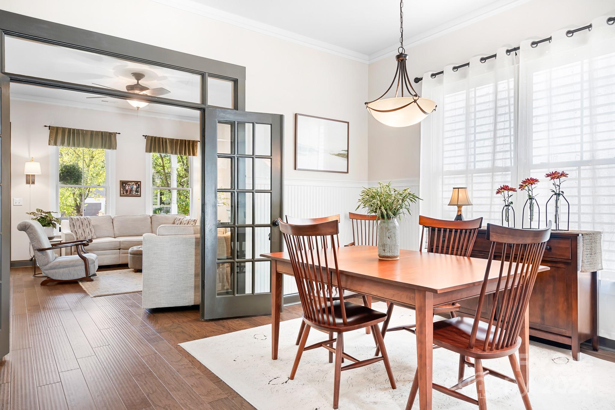 2607 Nations Commons Street Fort Mill, SC 29708 - Photo 10 of 40 a view of a dining room with furniture window and wooden floor