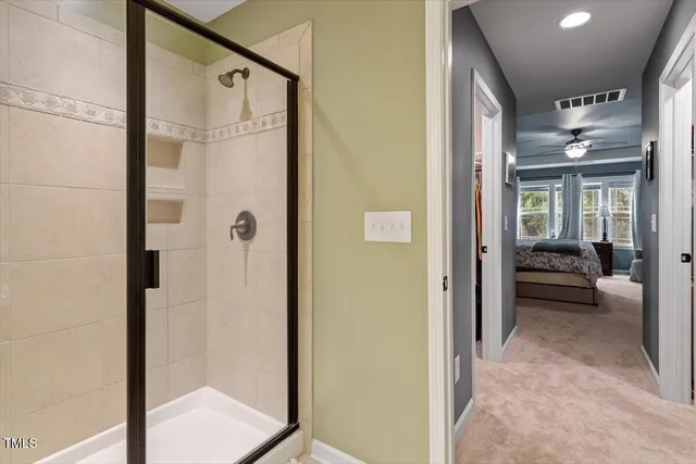 a view of swimming pool with large window