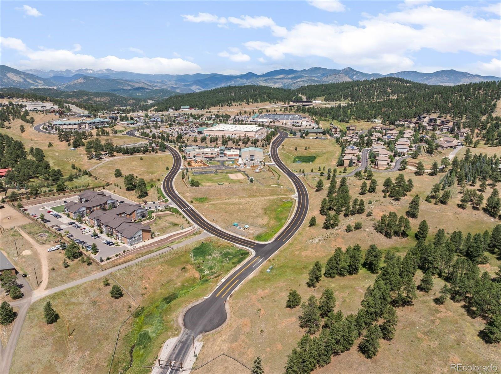 1162 Swede Gulch Road Evergreen, CO 80439 - Photo 17 of 27 an aerial view of a residential houses with city view