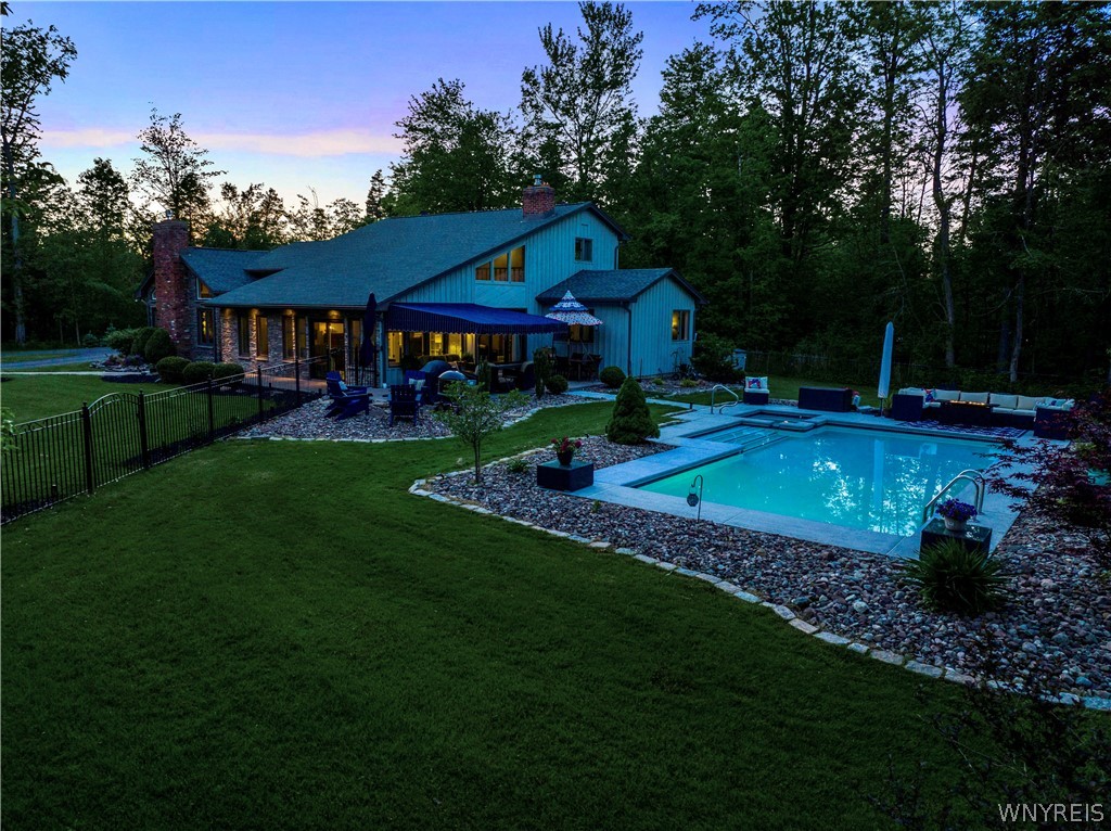 5555 Kraus Road Clarence, NY 14031 - Photo 48 of 50 Twilight - Side Exterior