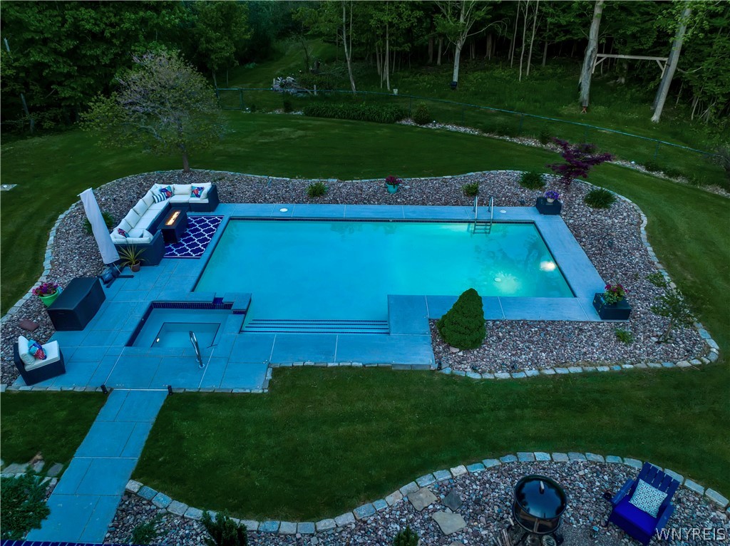 5555 Kraus Road Clarence, NY 14031 - Photo 49 of 50 Twilight - Pool