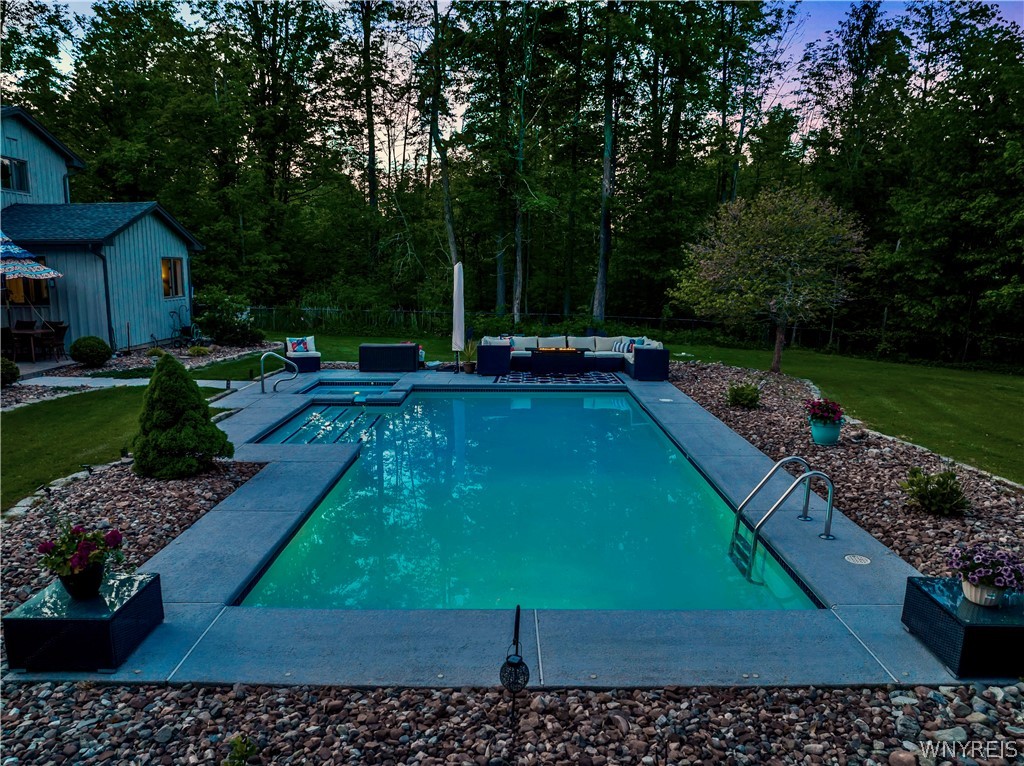5555 Kraus Road Clarence, NY 14031 - Photo 50 of 50 Twilight - Pool