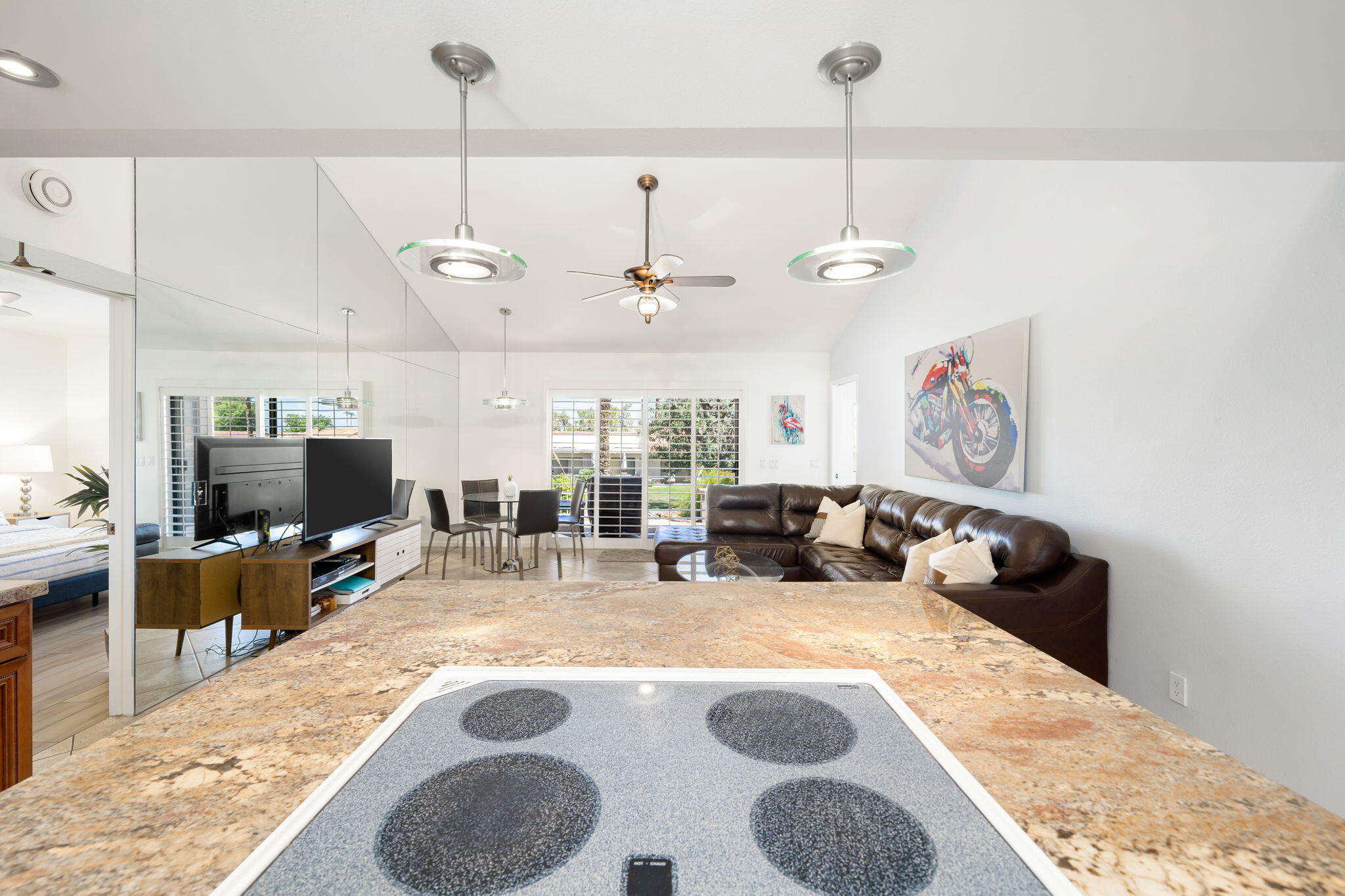 40960 La Costa Circle West Palm Desert, CA 92211 - Photo 13 of 45 a view of a living room and kitchen