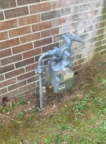 a view of a brick wall