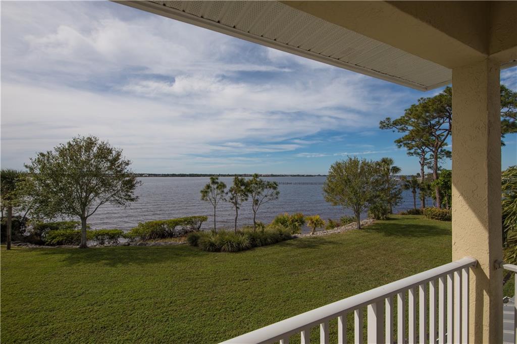 2174 Northwest Plumbago Trail Stuart, FL 34994 - Photo 12 of 26 a view of a garden from a balcony
