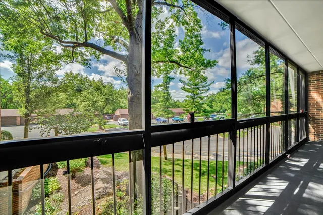 a view of a entryway door of the building