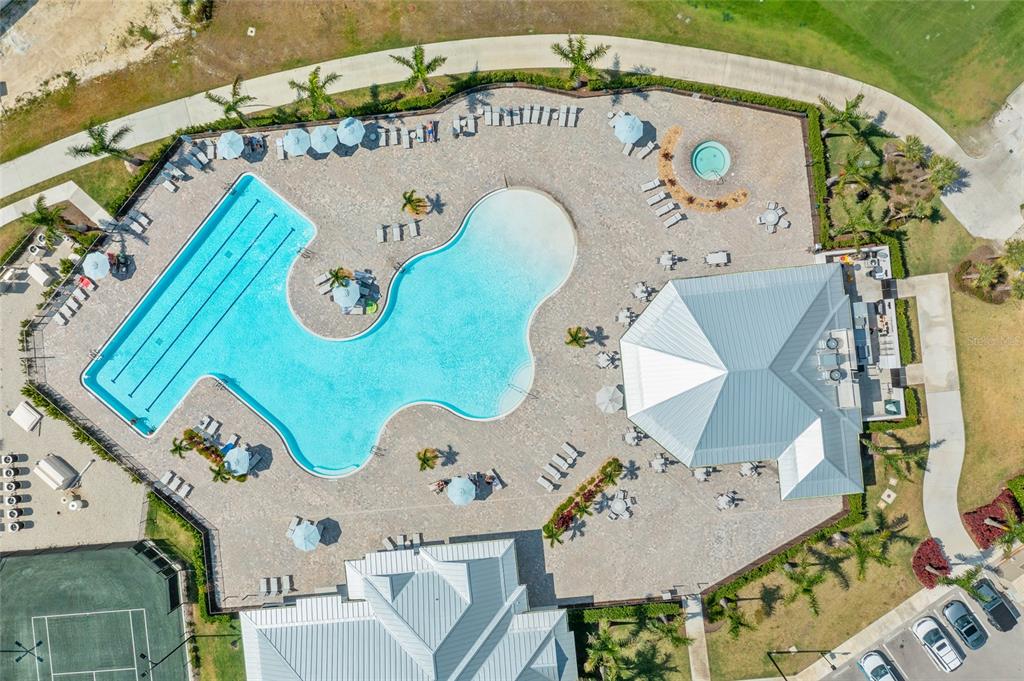 25187 Keygrass Court Punta Gorda, FL 33955 - Photo 45 of 54 an aerial view of a swimming pool