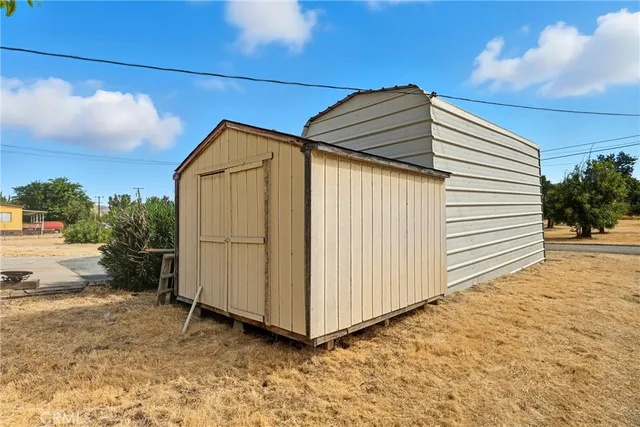 a backyard of a house