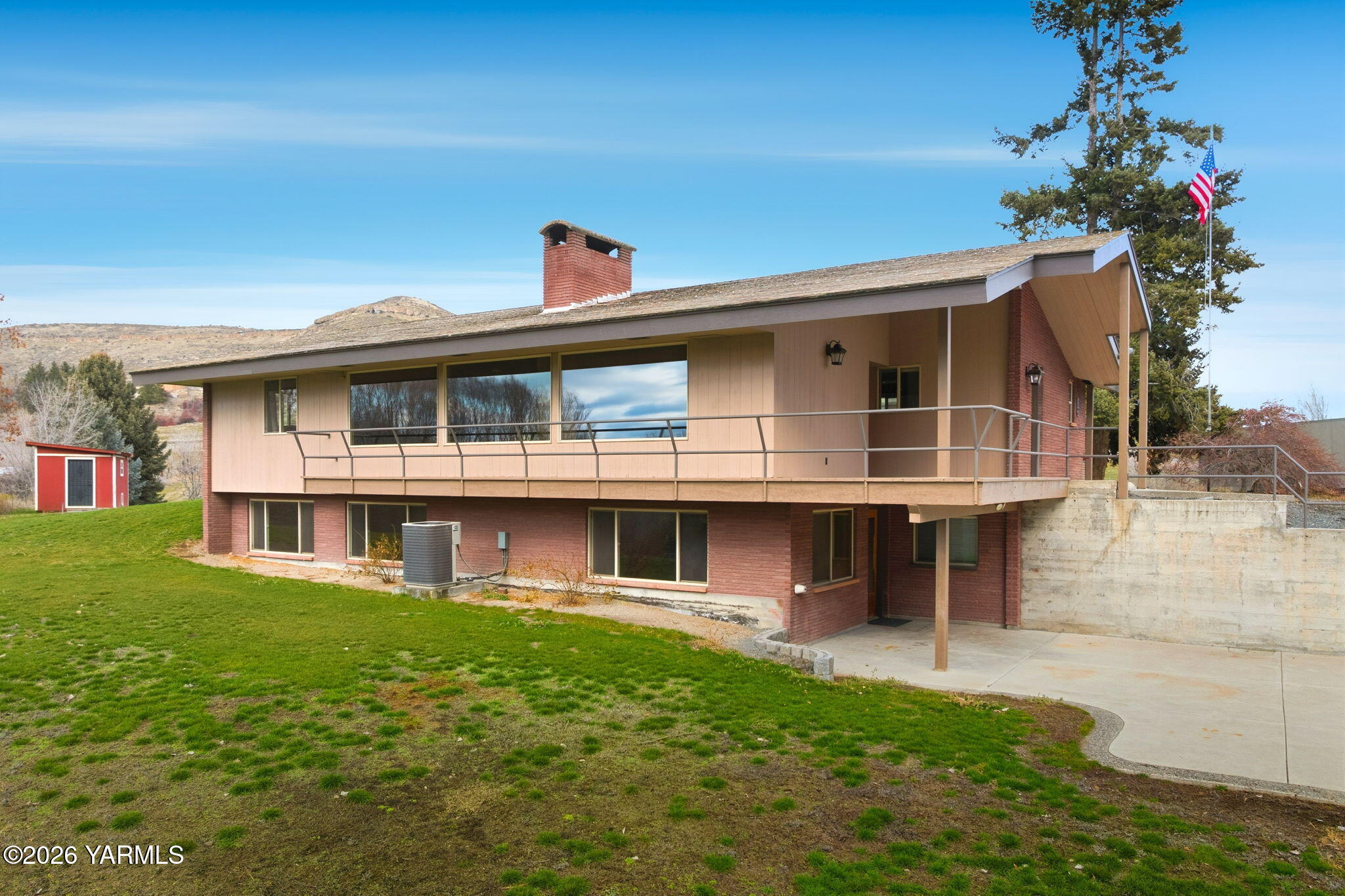 243 Collins Road Selah, WA 98942 - Photo 5 of 46 Basketball Court and Deck with Views!