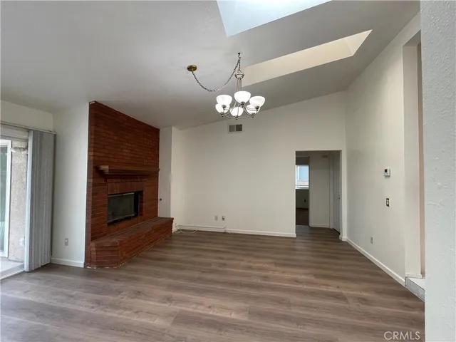 a view of a livingroom with a chandelier