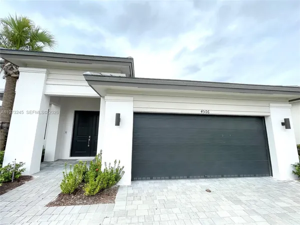 a front view of a house