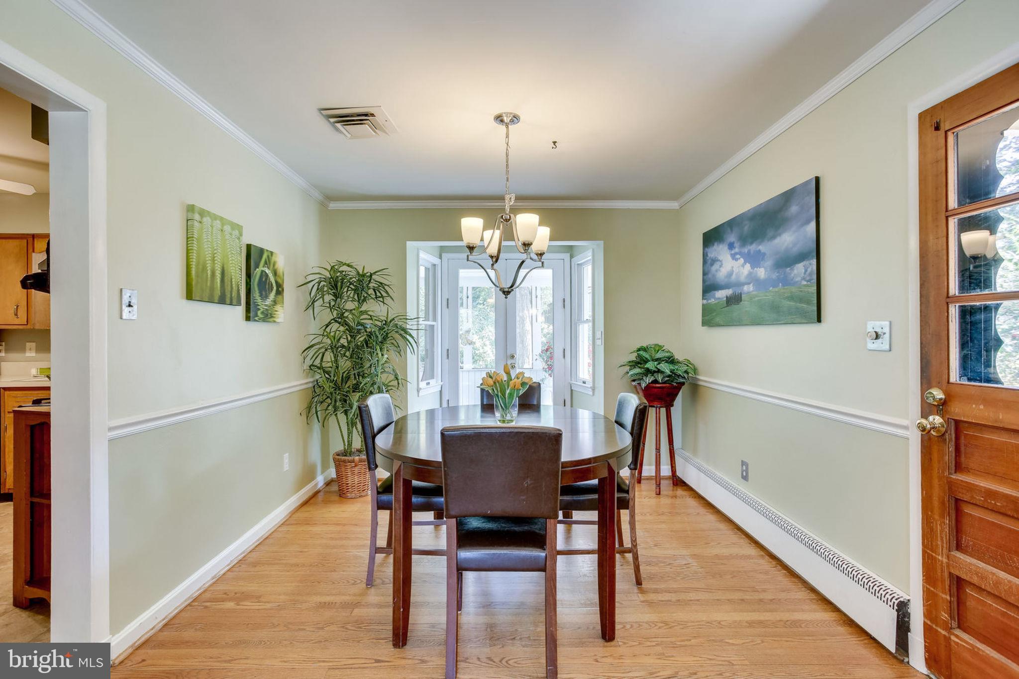 Separate Dining room w/walkout to screened porch