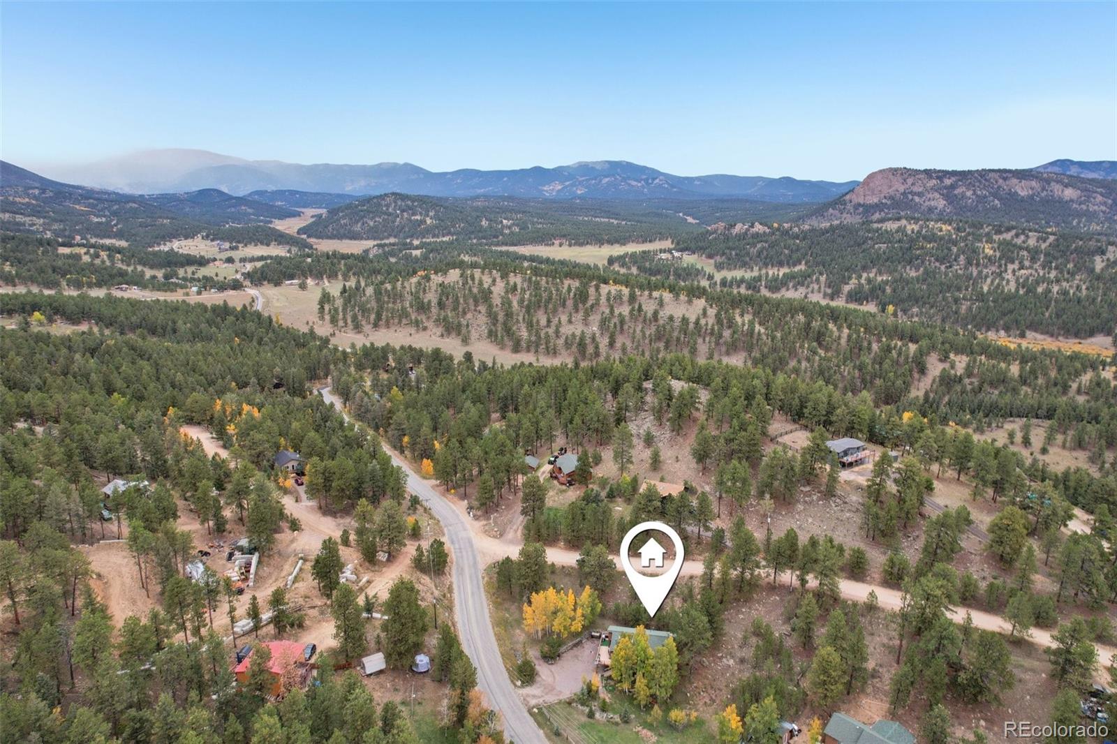 42 Catamount Ridge Road Bailey, CO 80421 - Photo 32 of 36 a view of a city with mountain