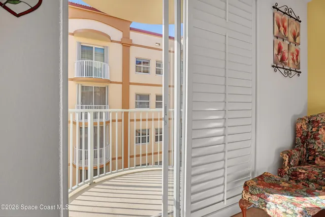 front view of a building with a yard