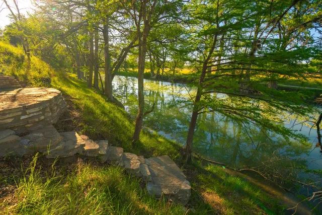 a backyard of a house