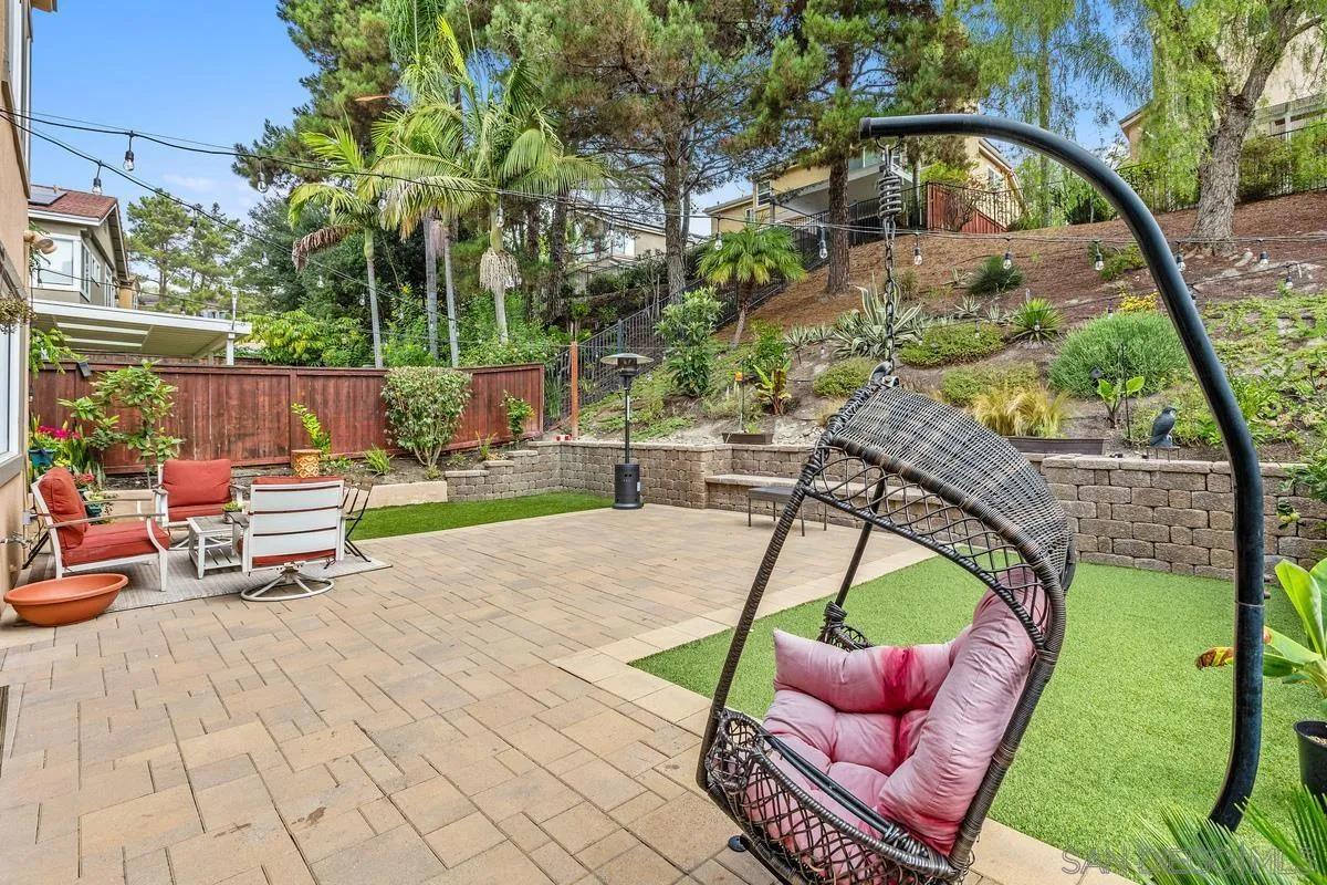 13847 Carmel Ridge Road San Diego, CA 92128 - Photo 36 of 40 a view of backyard with swimming pool and furniture