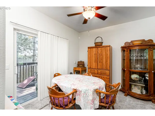 a living room with a large window