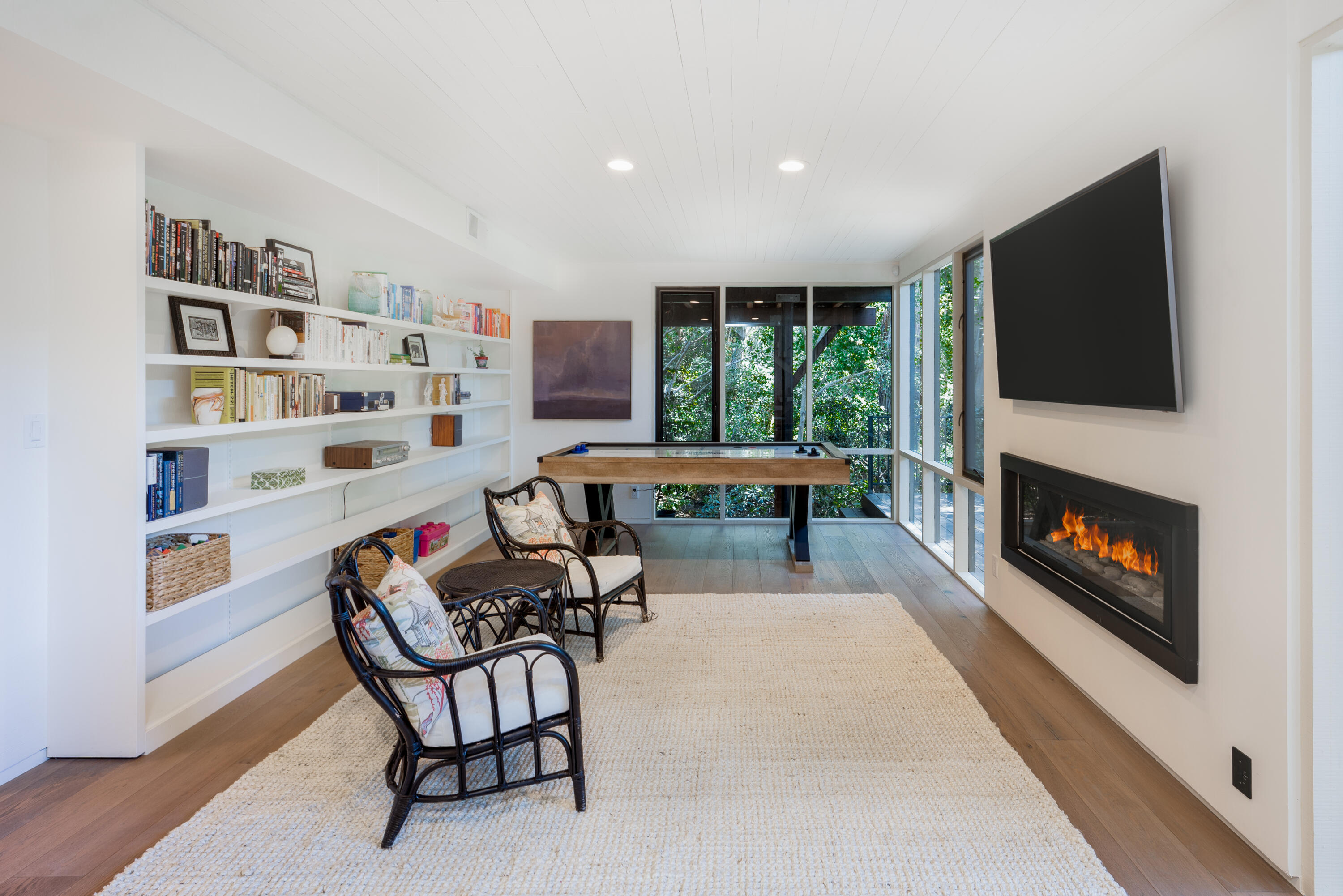 180 Hermosillo Road Montecito, CA 93108 - Photo 26 of 31 a living room with furniture and a fireplace