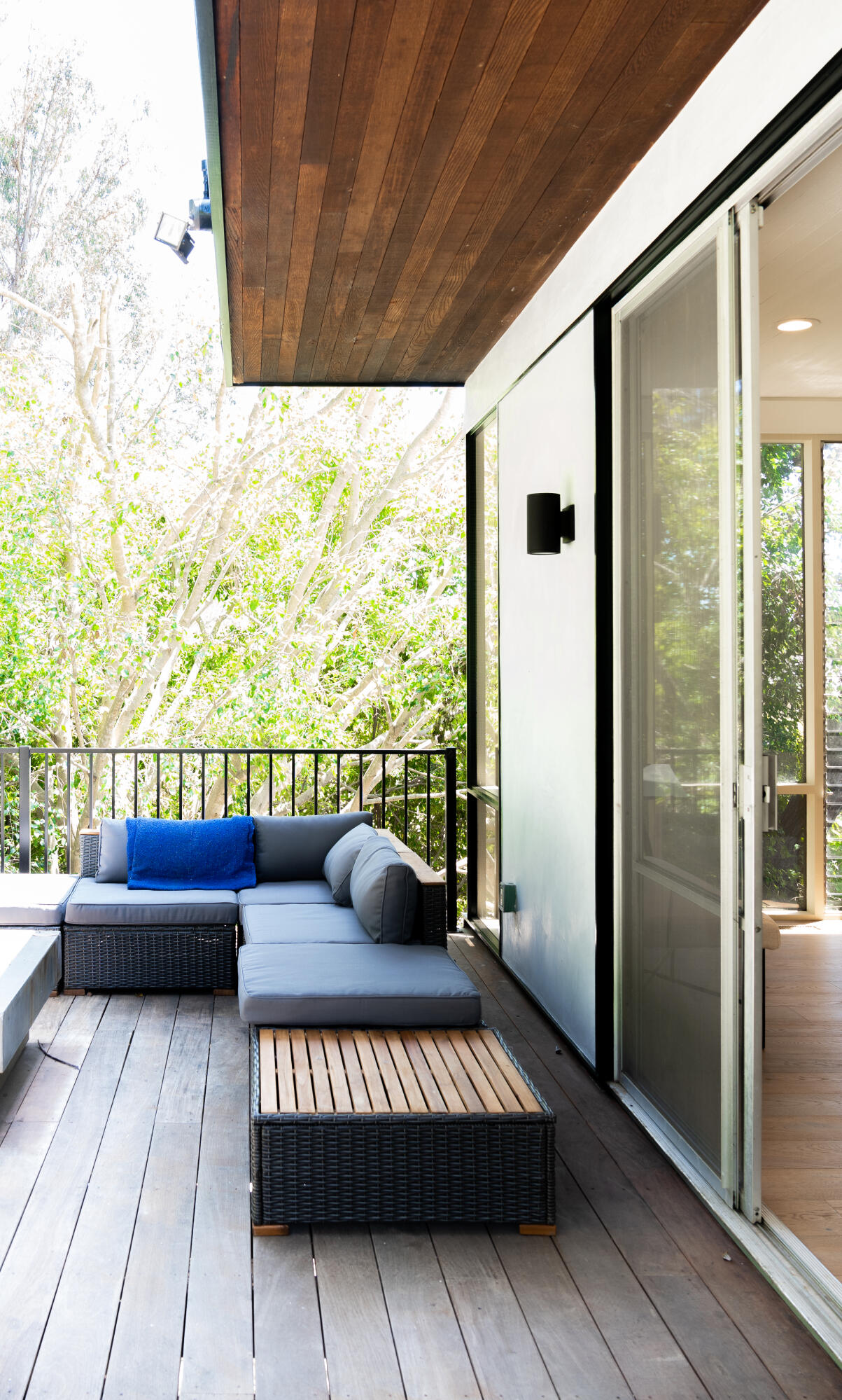 180 Hermosillo Road Montecito, CA 93108 - Photo 9 of 31 a balcony with furniture and a potted plant