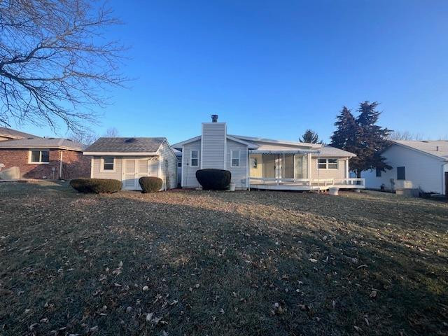 1286 Brandywine Road Crown Point, IN 46307 - Photo 28 of 30 a white house sitting in middle of a yard