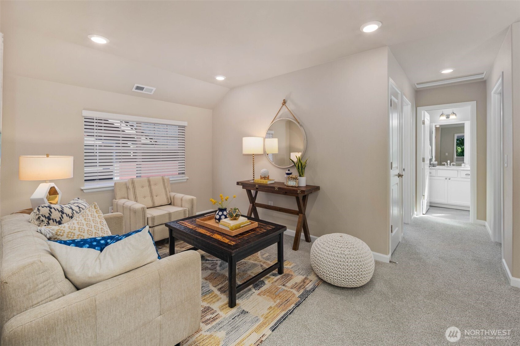6561 30th Place Southwest Seattle, WA 98126 - Photo 22 of 37 a living room with furniture a window and a table