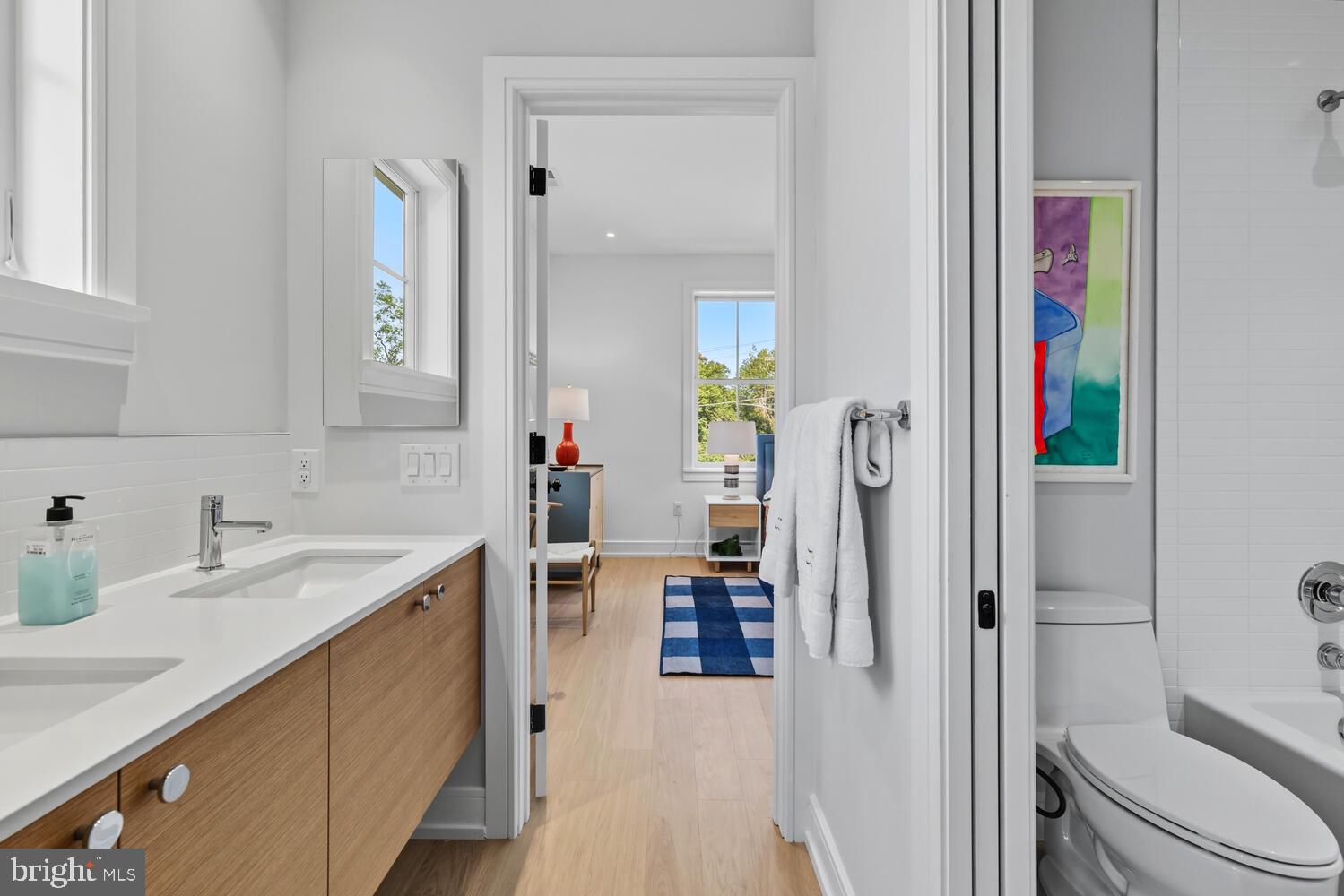 14 Pelham Road Philadelphia, PA 19119 - Photo 36 of 49 a en suite bathroom with a sink a toilet and shower