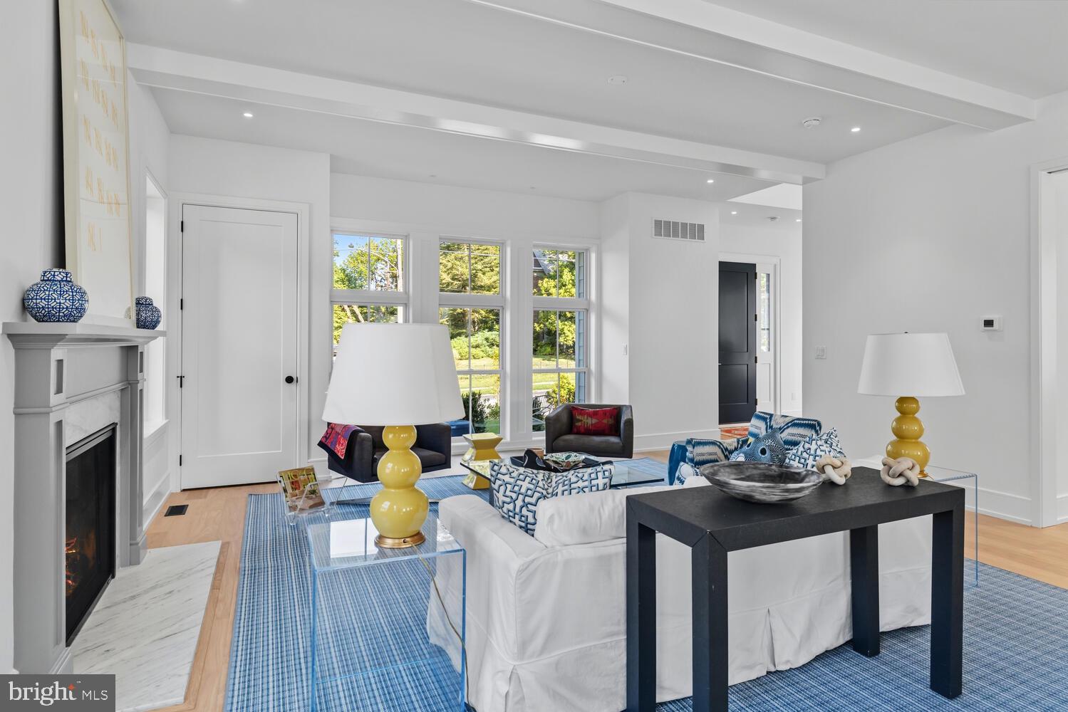 14 Pelham Road Philadelphia, PA 19119 - Photo 9 of 49 a living room with furniture and a fireplace