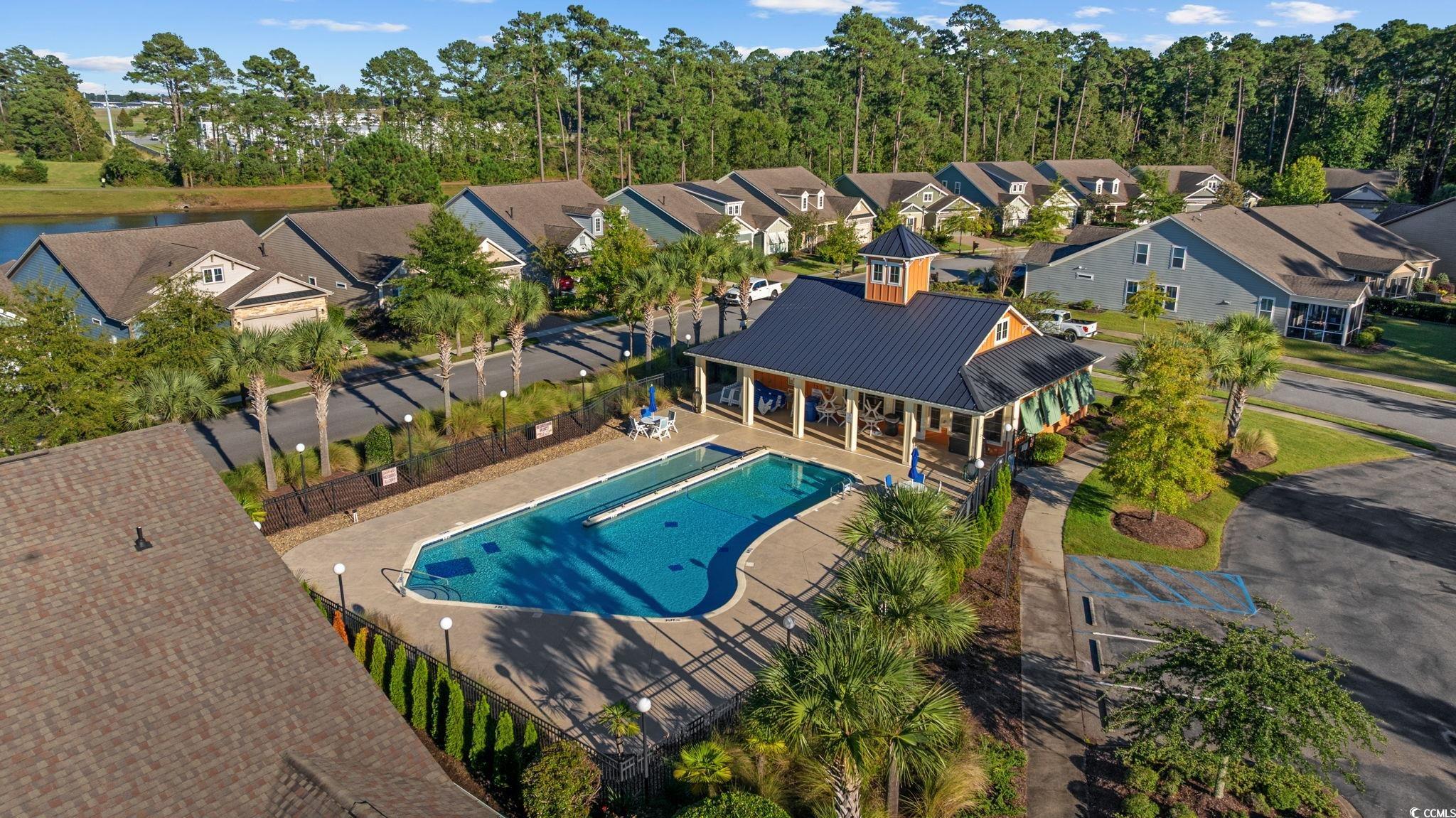 1900 Bluff Drive Myrtle Beach, SC 29577 - Photo 32 of 38 Aerial perspective of suburban area with a pool