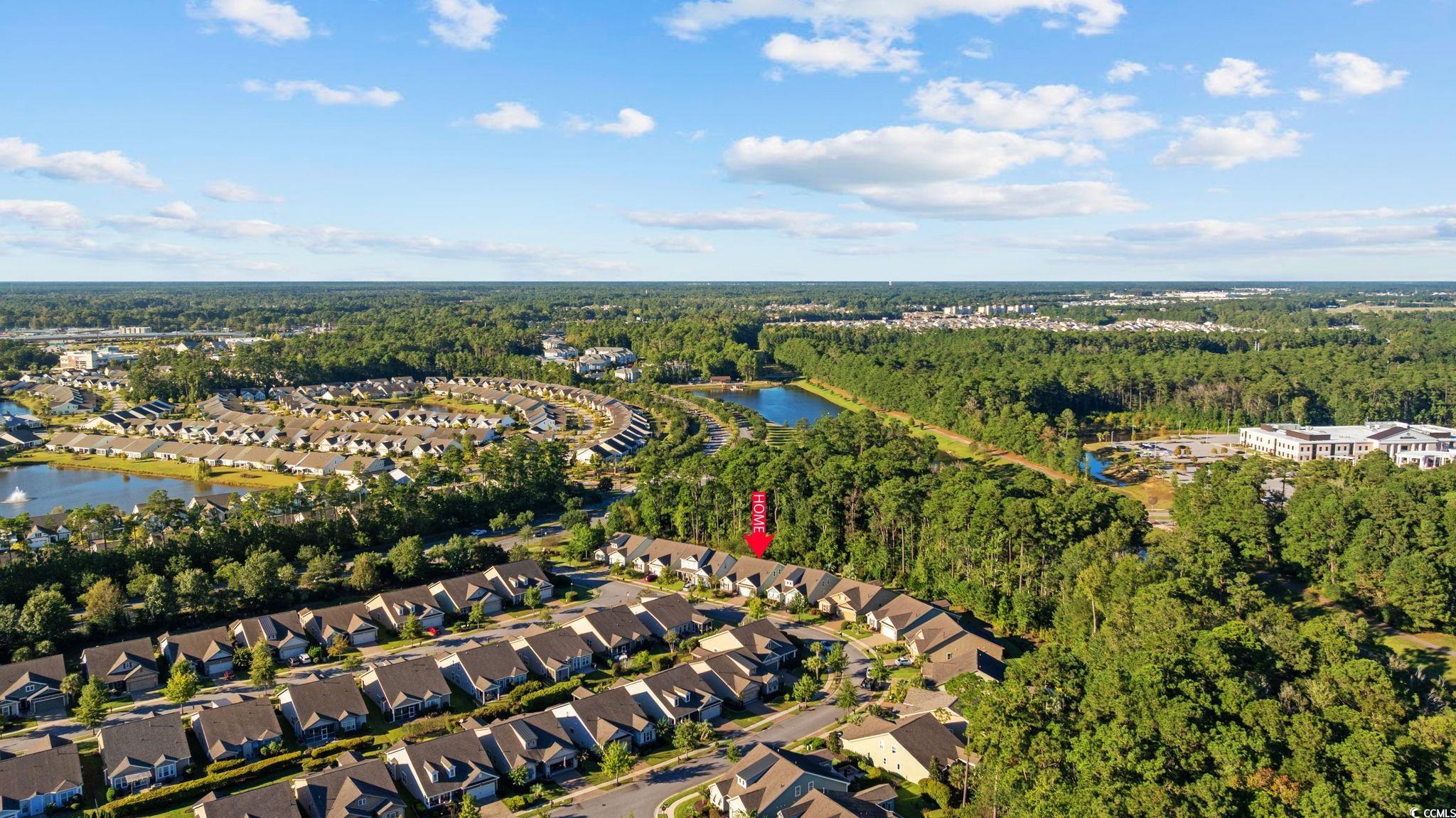 1900 Bluff Drive Myrtle Beach, SC 29577 - Photo 34 of 38 Aerial view of property's location with a nearby body of water and nearby suburban area