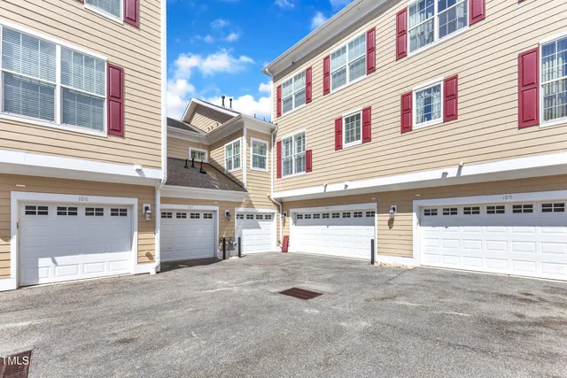 a view of a building with a street