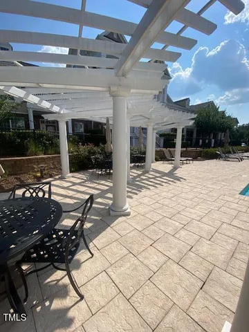 a view of a patio outdoor space