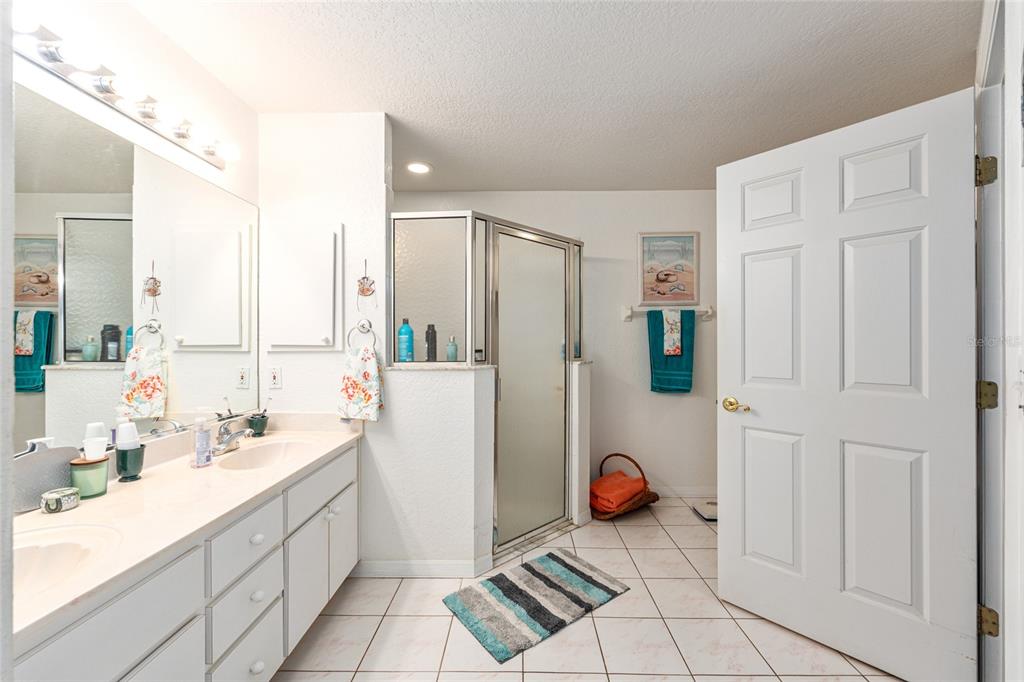 10090 Southwest 78th Court Ocala, FL 34476 - Photo 28 of 52 a bathroom with a sink mirror and shower