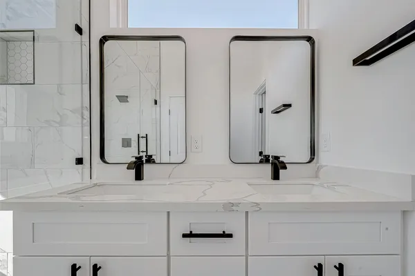 a view of small space with racks on the wall