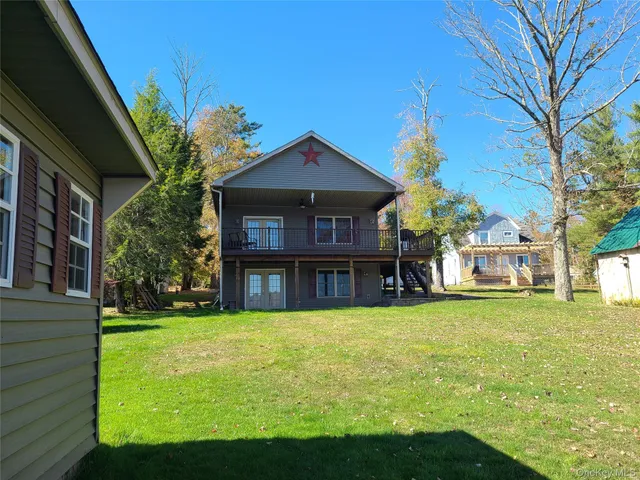a view of lake and mountain