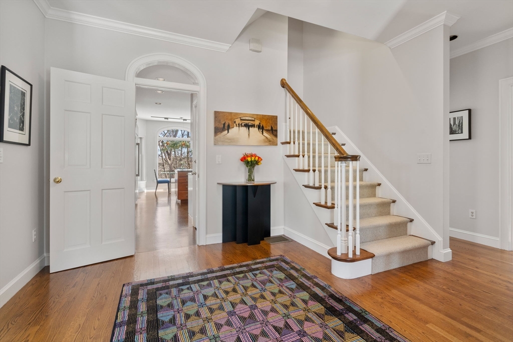 86 Whittier Road Wellesley, MA 02481 - Photo 2 of 39 a view of entryway and hall with wooden floor