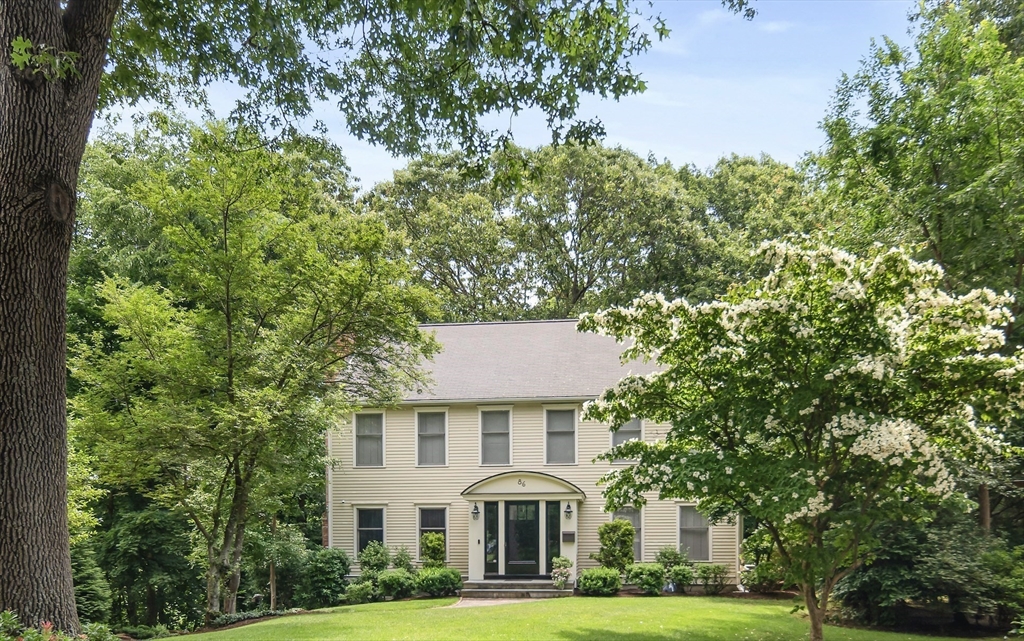 86 Whittier Road Wellesley, MA 02481 - Photo 39 of 39 a front view of a house with a garden