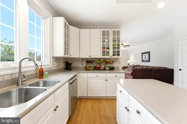 a view of a swimming pool with an outdoor space