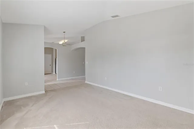 a view of an empty room