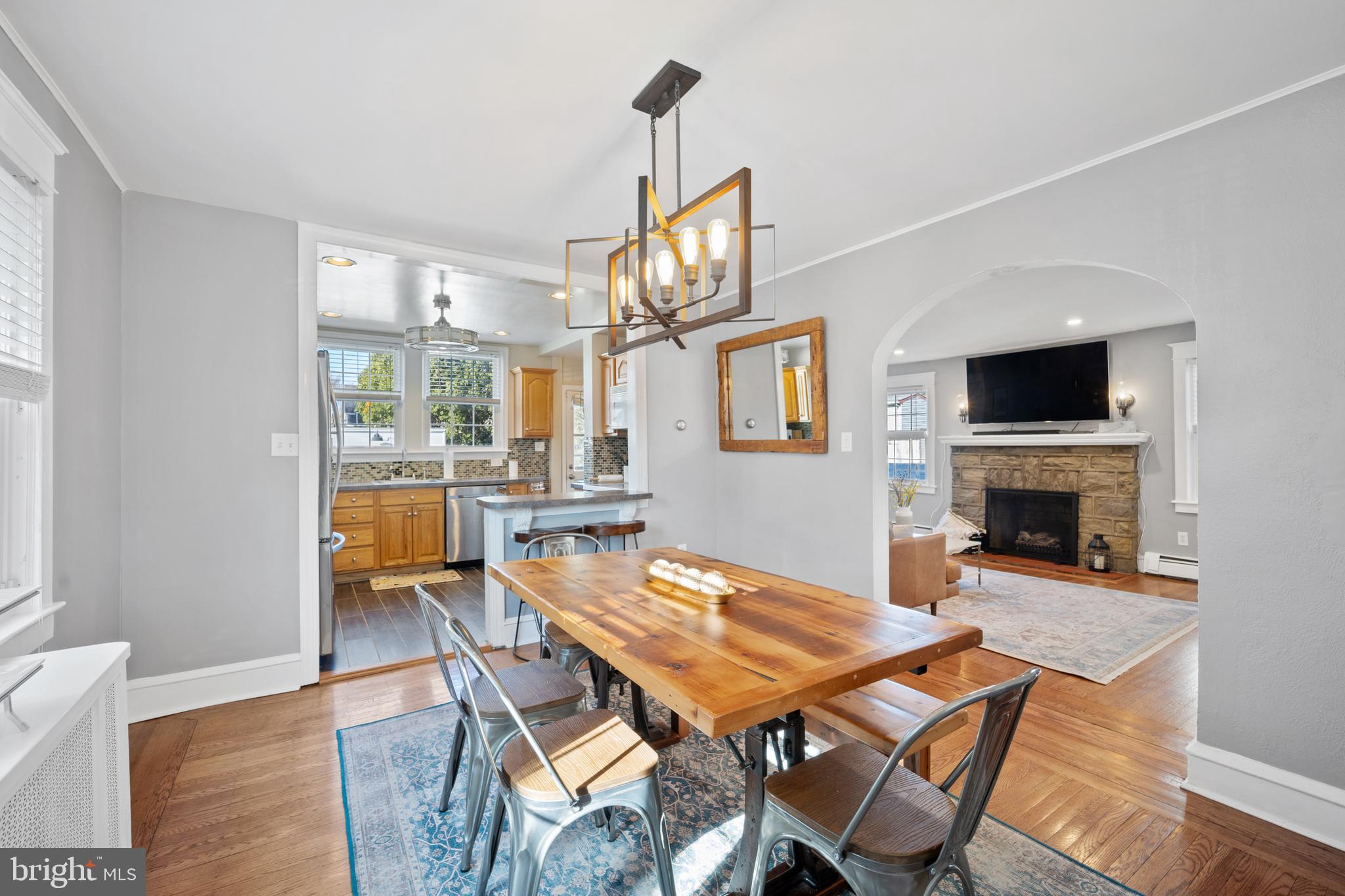 222 Lynbrooke Road Springfield, PA 19064 - Photo 11 of 42 Formal Dining Room Views To Kitchen And Living RM