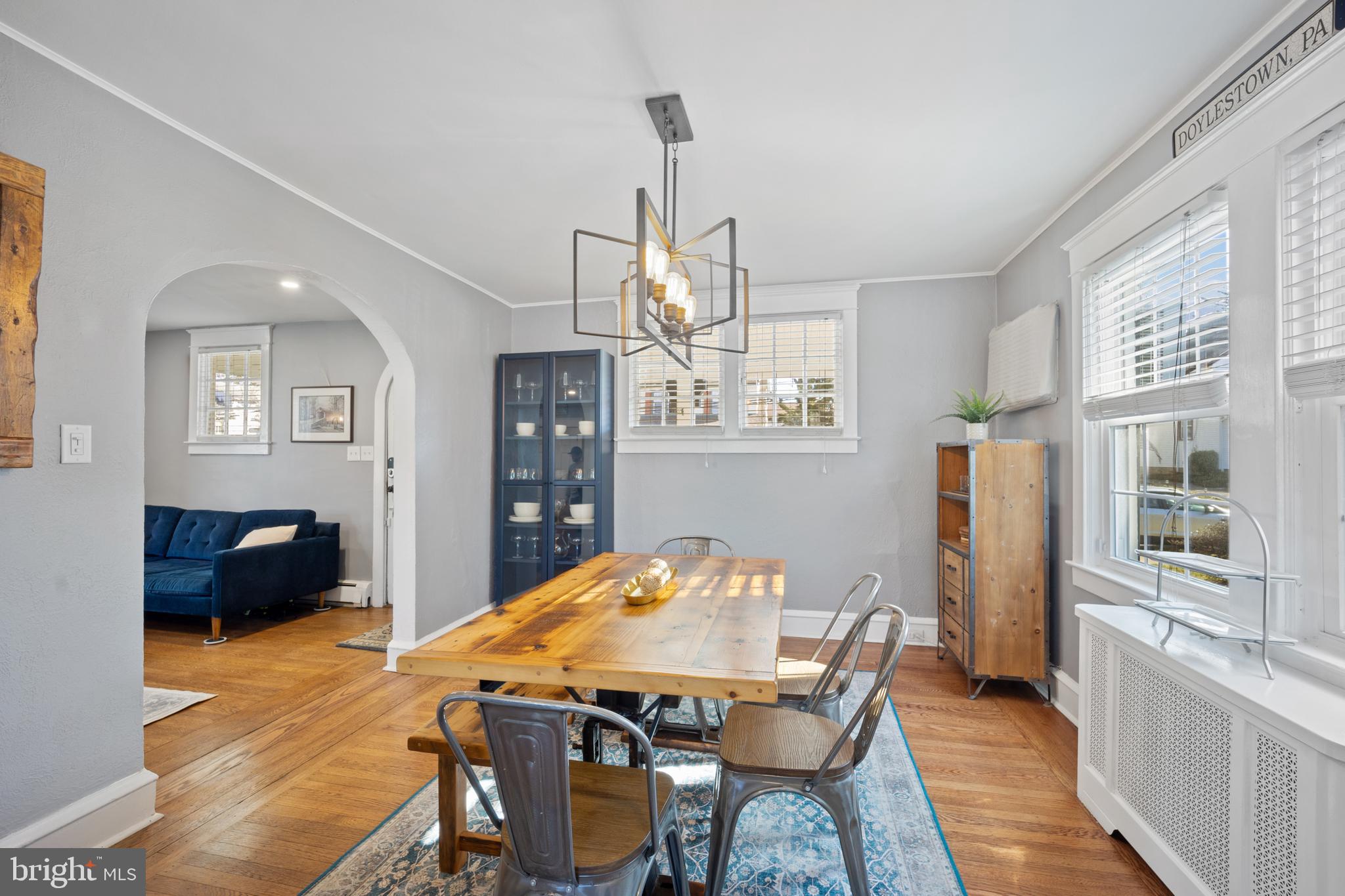 222 Lynbrooke Road Springfield, PA 19064 - Photo 12 of 42 Formal Dining Room Featuring New Lighting Fixture