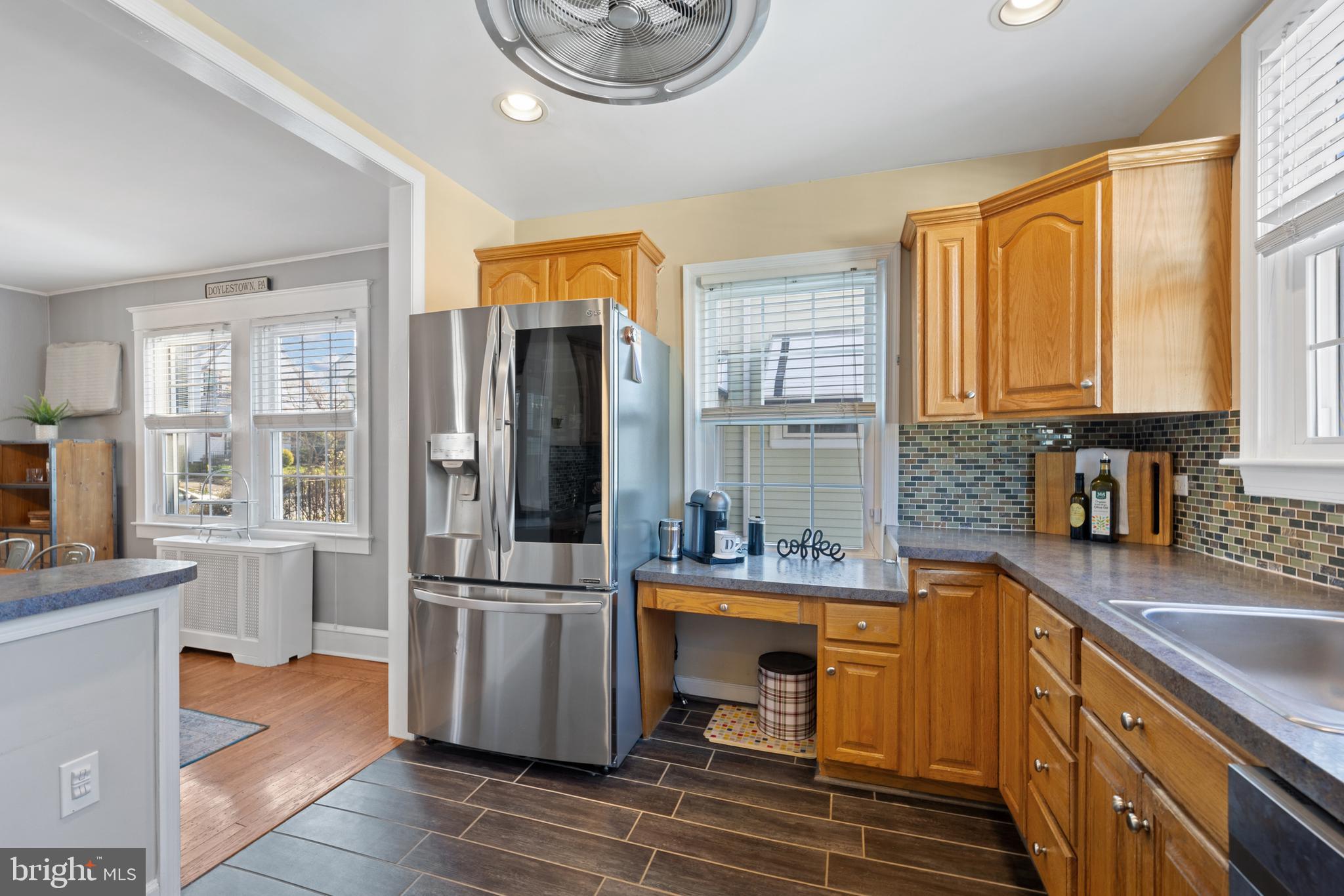 222 Lynbrooke Road Springfield, PA 19064 - Photo 14 of 42 Kitchen Featuring Oak Cabinetry & Recessed Lights
