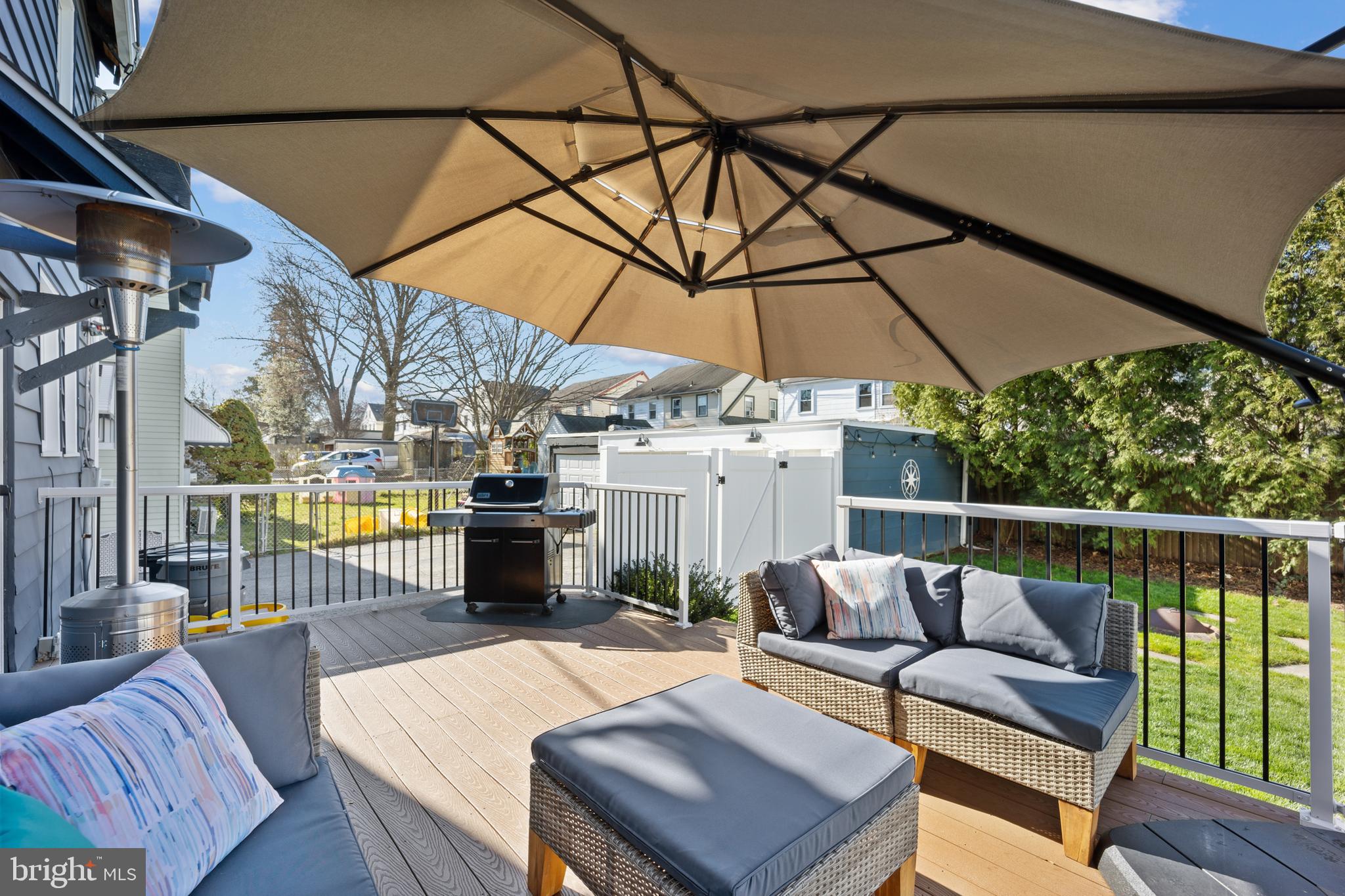 222 Lynbrooke Road Springfield, PA 19064 - Photo 36 of 42 The Maintenance-Free Deck Also features Vinyl Rail