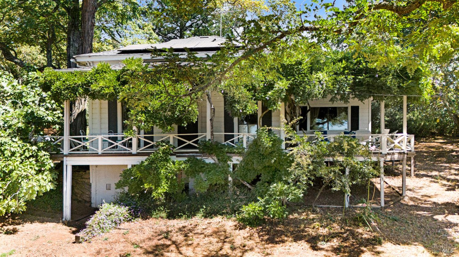 2400 Nelligan Road Glen Ellen, CA 95442 - Photo 1 of 1 updated picture from 8/29 front of main house- lattice removed, fire hardening