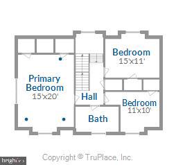 4902 Wilmslow Road Baltimore, MD 21210 - Photo 24 of 62 Upper level one floorplan