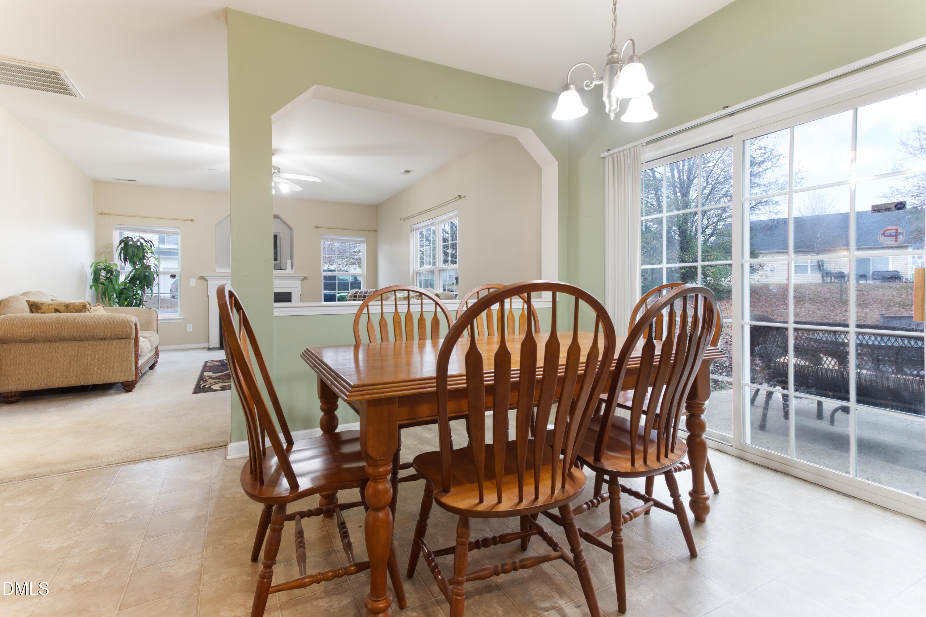 3101 Rendezvous Drive Raleigh, NC 27610 - Photo 8 of 39 a view of a dining room with furniture window and outside view