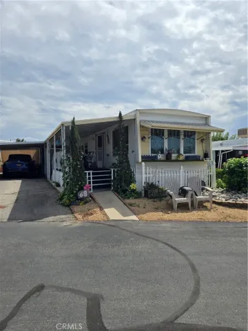 a view of a house with patio