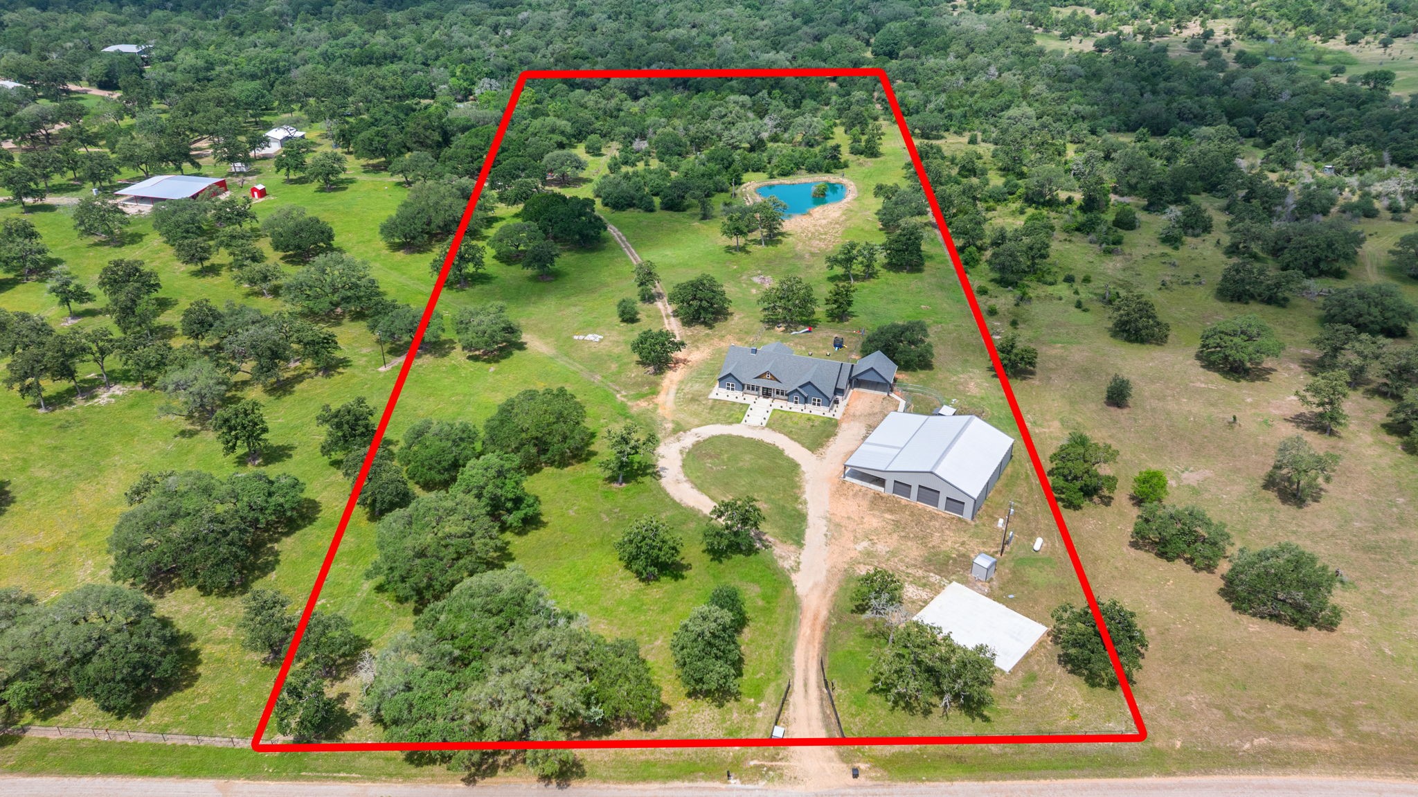 1507 Smith Rau Road Columbus, TX 78934 - Photo 50 of 50 an aerial view of a flower garden